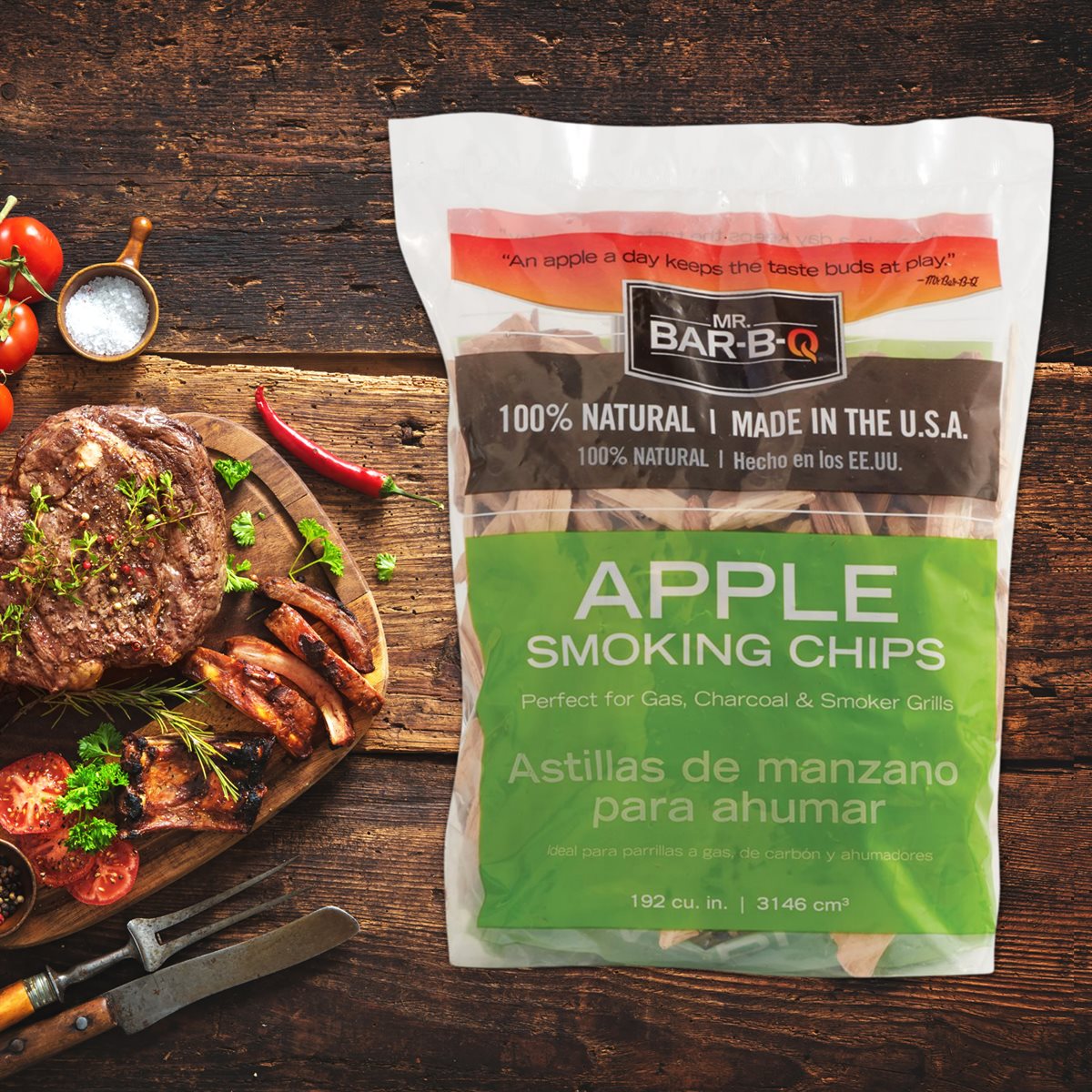 Mr. BarBQ Apple Wood Smoking Chips