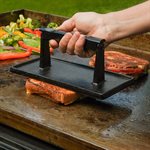 Razor Rectangle Cast Iron Meat Press