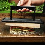 Razor Rectangle Cast Iron Meat Press