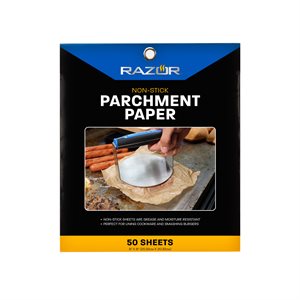 Papier sulfurisé pour rasoir, paquet de 50