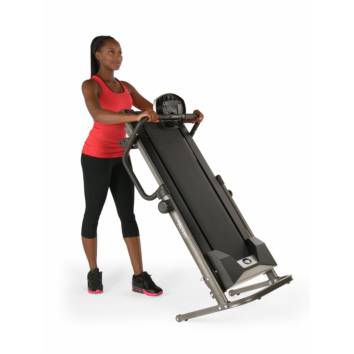 Avari Adjustable Height Foldable Treadmill Black