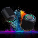 Haut-parleur LED Bluetooth sans fil portable résistant à l'eau NÜPOWER, noir