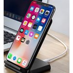 NüPOWER support de recharge sans-fil de 15W avec adapteur - noir