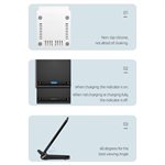 NüPOWER support de recharge sans-fil de 15W avec adapteur - noir