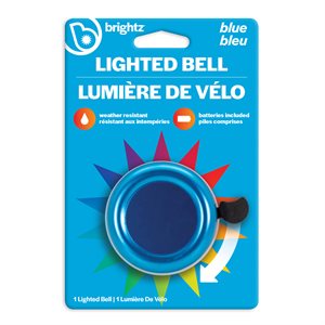 Brightz Lighted Bell - Blue with Multicolor LEDs