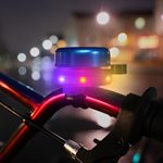 Brightz Lighted Bell - Blue with Multicolor LEDs