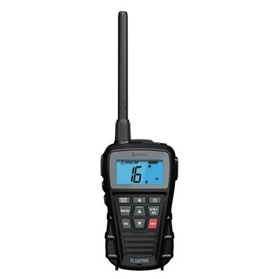 Cobra BlueBound 150 VHF Handheld Marine Radio BLK