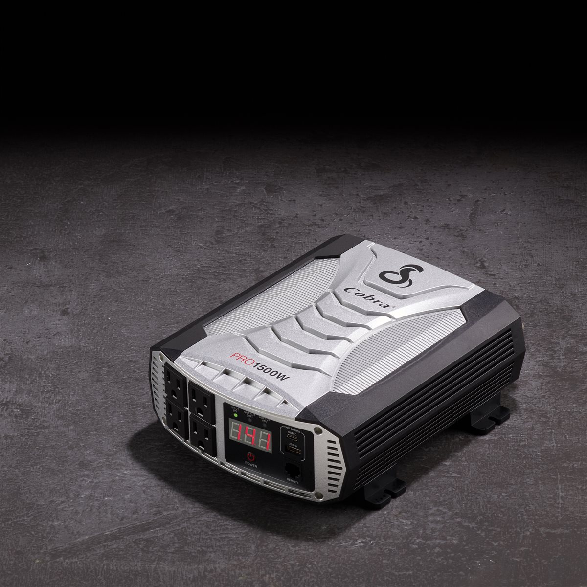 Cobra PRO 1500 Watt Professional Grade Power Inverter Silver Black