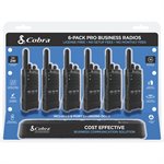 Cobra PX650 Prof FRS Two-Way Radio 6 Pack w / Dock