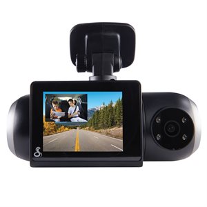 Cobra SC 201 Dual-View Smart Dash Cam with Built-In Cabin View - Black