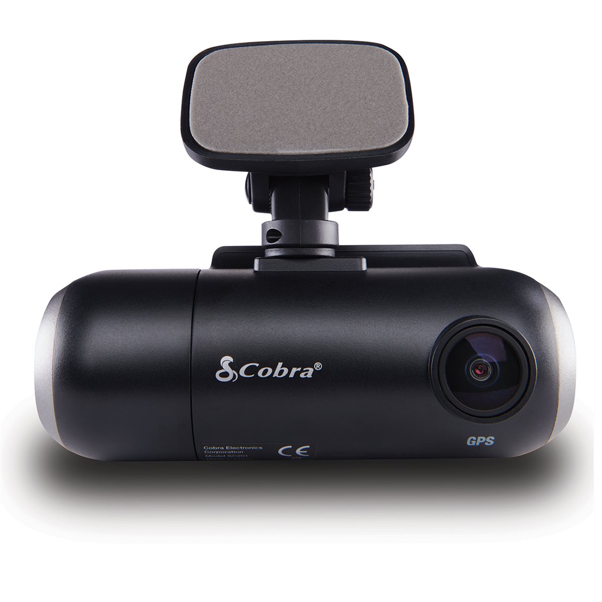 Cobra SC 201 DualView Smart Dash Cam with BuiltIn Cabin View Black