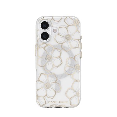 Case-Mate iPhone 17 Floral Gems Gold w / Mag