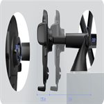 iOttie - Support universel Easy One Touch 6 pour tableau de bord et pare-brise pour téléphones cellulaires - Noir