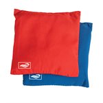 Triumph Replacement Classic Cornhole Bags 8-Pack 6" x 6" 12.5 oz. Microfiber Bean Bags with Tub – Red & Blue