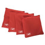 Triumph Replacement Classic Cornhole Bags 8-Pack 6" x 6" 12.5 oz. Microfiber Bean Bags with Tub – Red & Blue