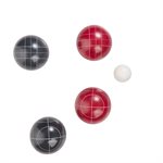 TRIUMPH 100mm Outdoor Resin Bocce Game Set - Red / Blue