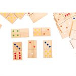 TRIUMPH Wood Lawn 28 Piece Jumbo Domino Game Set and Carry Bag