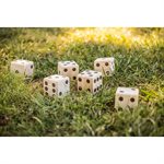 TRIUMPH Big Roller 3.5" Wooden Lawn Dice with Scoreboard and Carry-On Bag