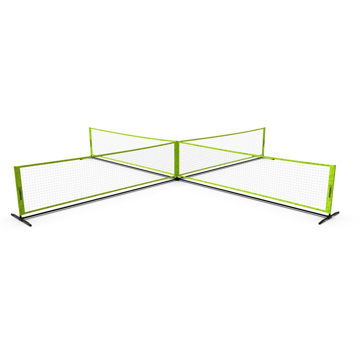 TRIUMPH 4 Square Paddle Pickleball Outdoor Game Net Set with CarryOn Bag