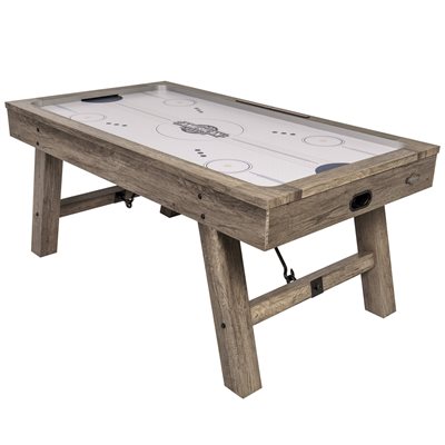 AMERICAN LEGEND 72" Brookdale Rustic Wood Finish Air Hockey Table 