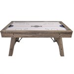 AMERICAN LEGEND 72" Brookdale Rustic Wood Finish Air Hockey Table 