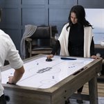 AMERICAN LEGEND 72" Brookdale Rustic Wood Finish Air Hockey Table 