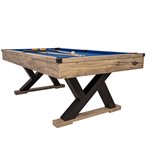 AMERICAN LEGEND 84" Kirkwood Pool Rustic Finish Modern Billiard Table