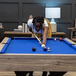 AMERICAN LEGEND 84" Kirkwood Pool Rustic Finish Modern Billiard Table