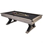AMERICAN LEGEND 90" Kirkwood Pool Rustic Finish Modern Billiard Table
