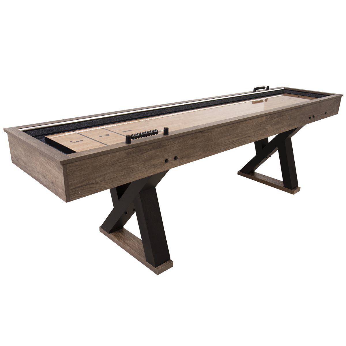 AMERICAN LEGNED 9' Kirkwood 2in1 LED Light Up Shuffleboard / Bowling