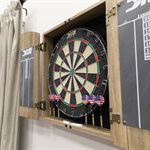 Escalade Dublin Bristle Dartboard, Steel Tip Darts and Cabinet Set