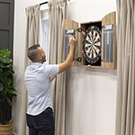 Escalade Dublin Bristle Dartboard, Steel Tip Darts and Cabinet Set