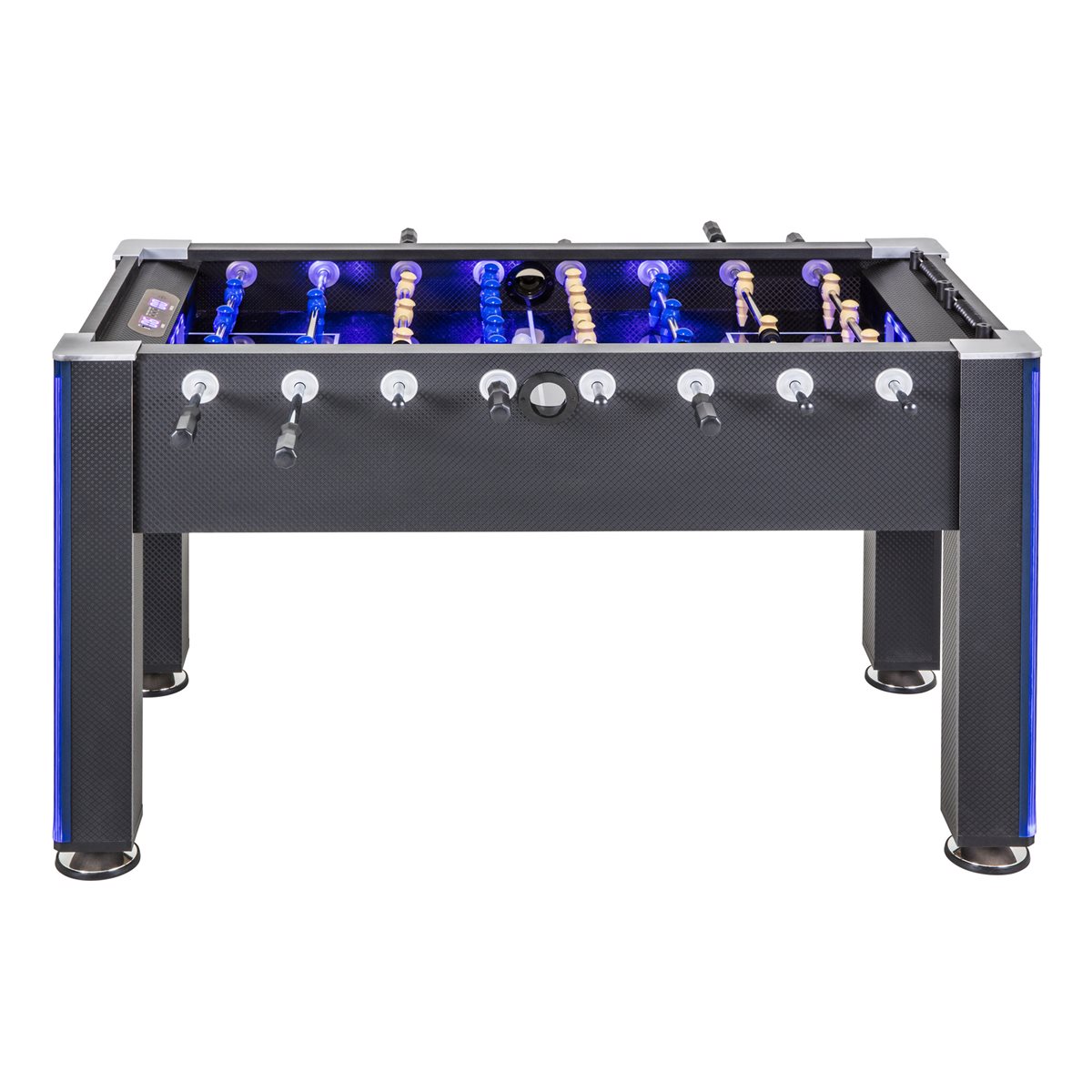 ATOMIC 58" Azure LED Light Up Foosball Soccer Arcade Table Black