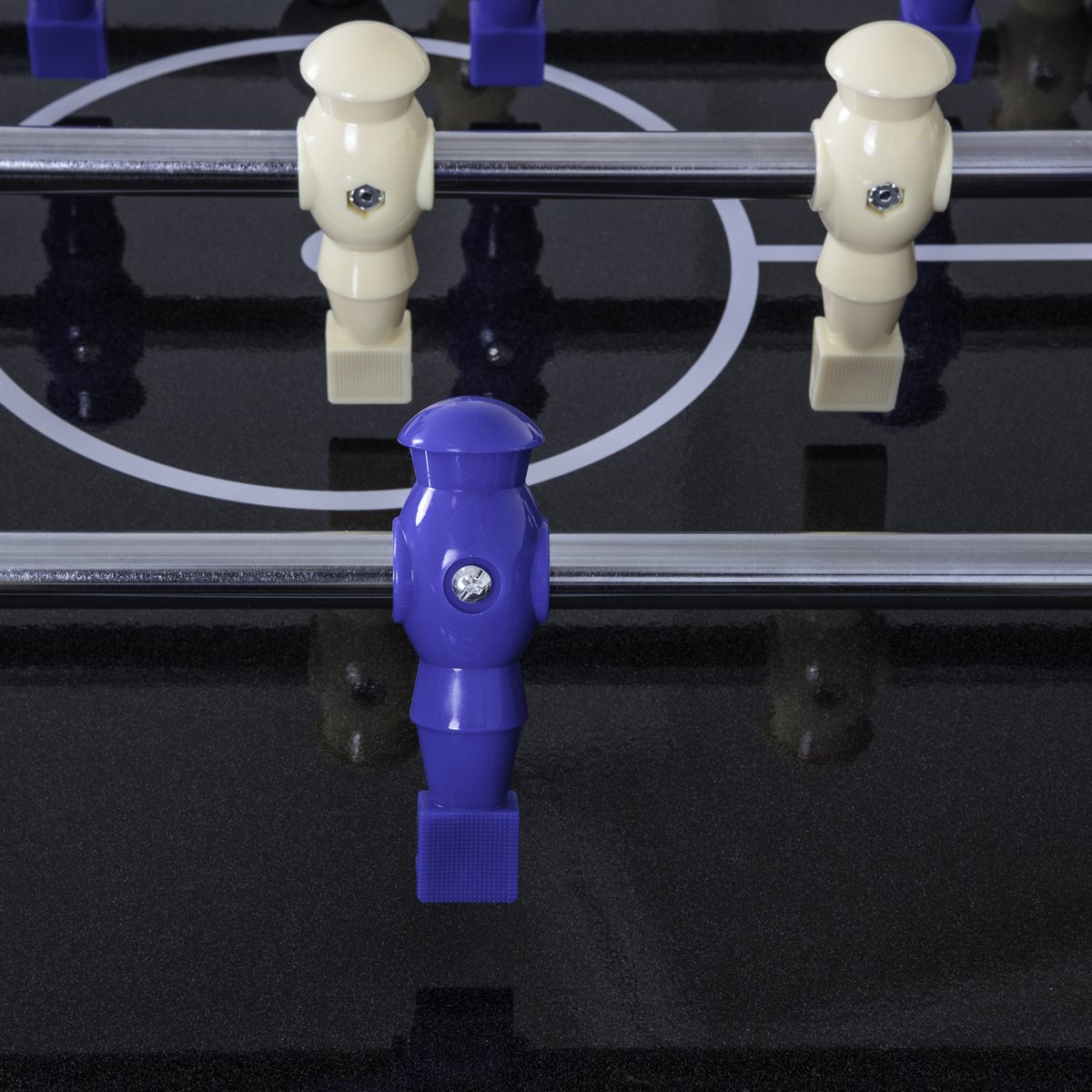 ATOMIC 58" Azure LED Light Up Foosball Soccer Arcade Table Black