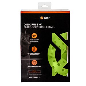 ONIX Fuse G2 Outdoor Balls 6-Pack - Neon Green
