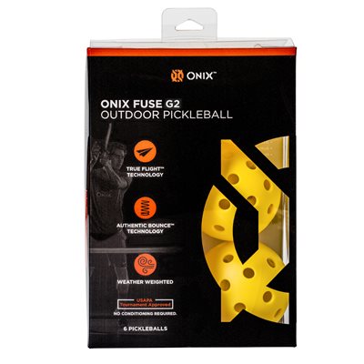 ONIX Fuse G2 Outdoor Balls 6-Pack - Yellow