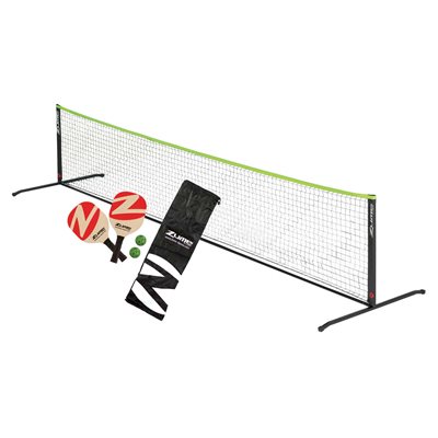 Zume Games 2-Player Pickleball Recreational Net Set and Carrying Case - Black / Green