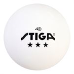 STIGA 3-Star White Table Tennis Balls (6-Pack)