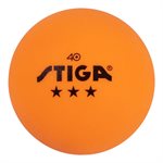 STIGA 3-Star Orange Table Tennis Balls (6-Pack)