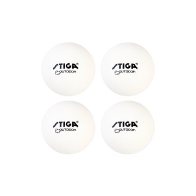 STIGA Water-Resistant, Outdoor Table Tennis Balls (4-Pack)