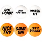 STIGA Smash Talk 1-Star Table Tennis Balls - (6 pack)