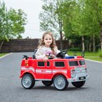 Freddo 12V Firetruck 1 Seater Ride on - Red