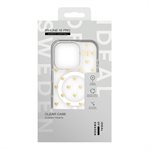 iDeal of Sweden Clear Fashion Case with MagSafe for iPhone 16 Pro, Golden Hearts