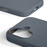 iDeal of Sweden Étui en silicone avec MagSafe pour iPhone 16, bleu nuit