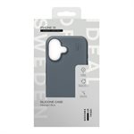 iDeal of Sweden Étui en silicone avec MagSafe pour iPhone 16, bleu nuit