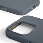 iDeal of Sweden Étui en silicone avec MagSafe pour iPhone 16 Pro Max, bleu nuit