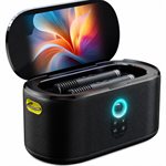 Ikarao - Machine de karaoké portable avec affichage des paroles, écran 10,1", 280 W, 2+2 canaux, 2 micros sans fil, égaliseur Autotune, HDMI pour télé