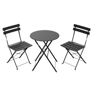 Lausaint Folding three-piece set Black