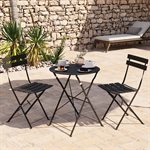 Ensemble pliable trois pièces Lausaint Noir