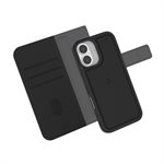 Libratel 2-in-1 Switch MagSafe Wallet Case iPhone 16, Black